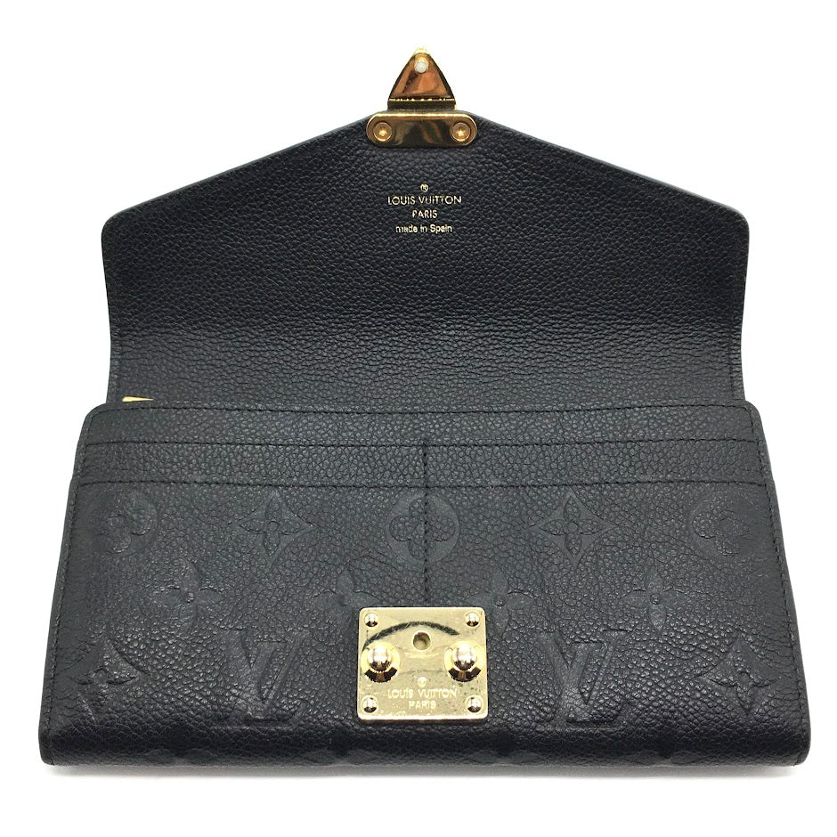 LOUIS VUITTON | ルイ・ヴィトン モノグラム アンプラント ポルトフォイユ・メティス 二つ折り長財布 長財布 M62458 ブラック【倉吉店】