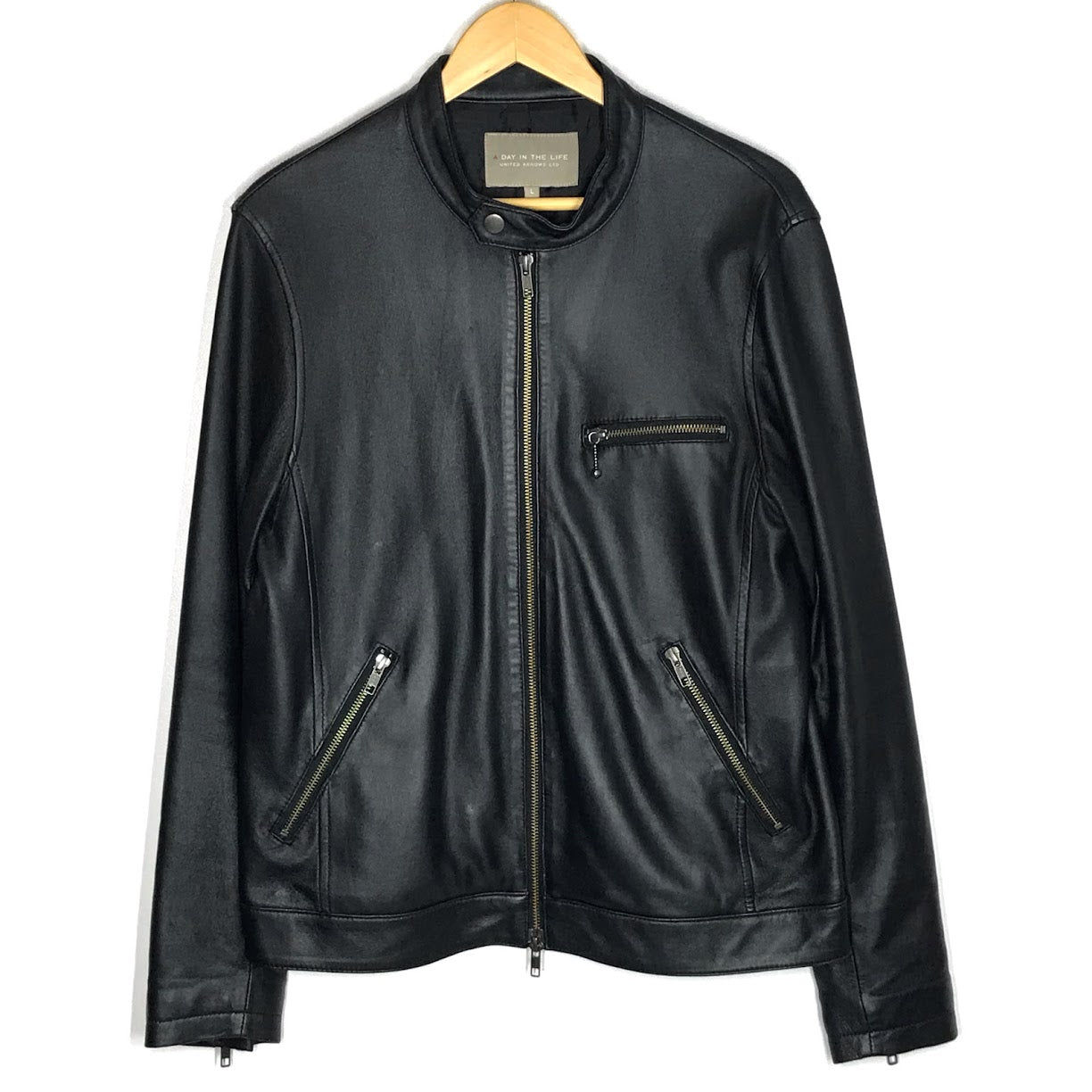 UNITED ARROWS | ユナイテッドアローズ シングルライダースジャケット ライダースジャケット 6225-648-0489 ブラック サイズ：L【倉吉店】