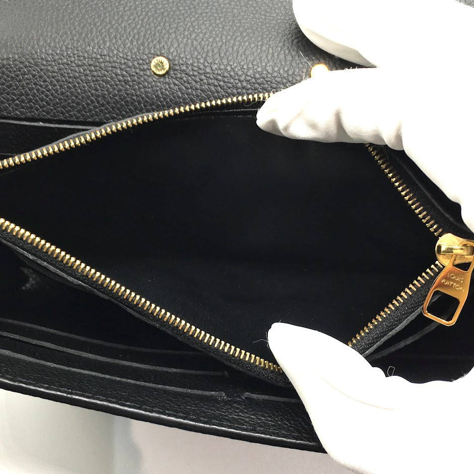 LOUIS VUITTON | ルイ・ヴィトン モノグラム アンプラント ポルトフォイユ・メティス 二つ折り長財布 長財布 M62458 ブラック【倉吉店】