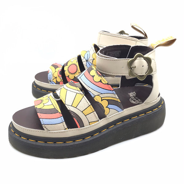Dr.Martens | ドクターマーチン VEGAN CLARISSA II QUAD サンダル 30739292 ベージュ 24cm【倉吉店】