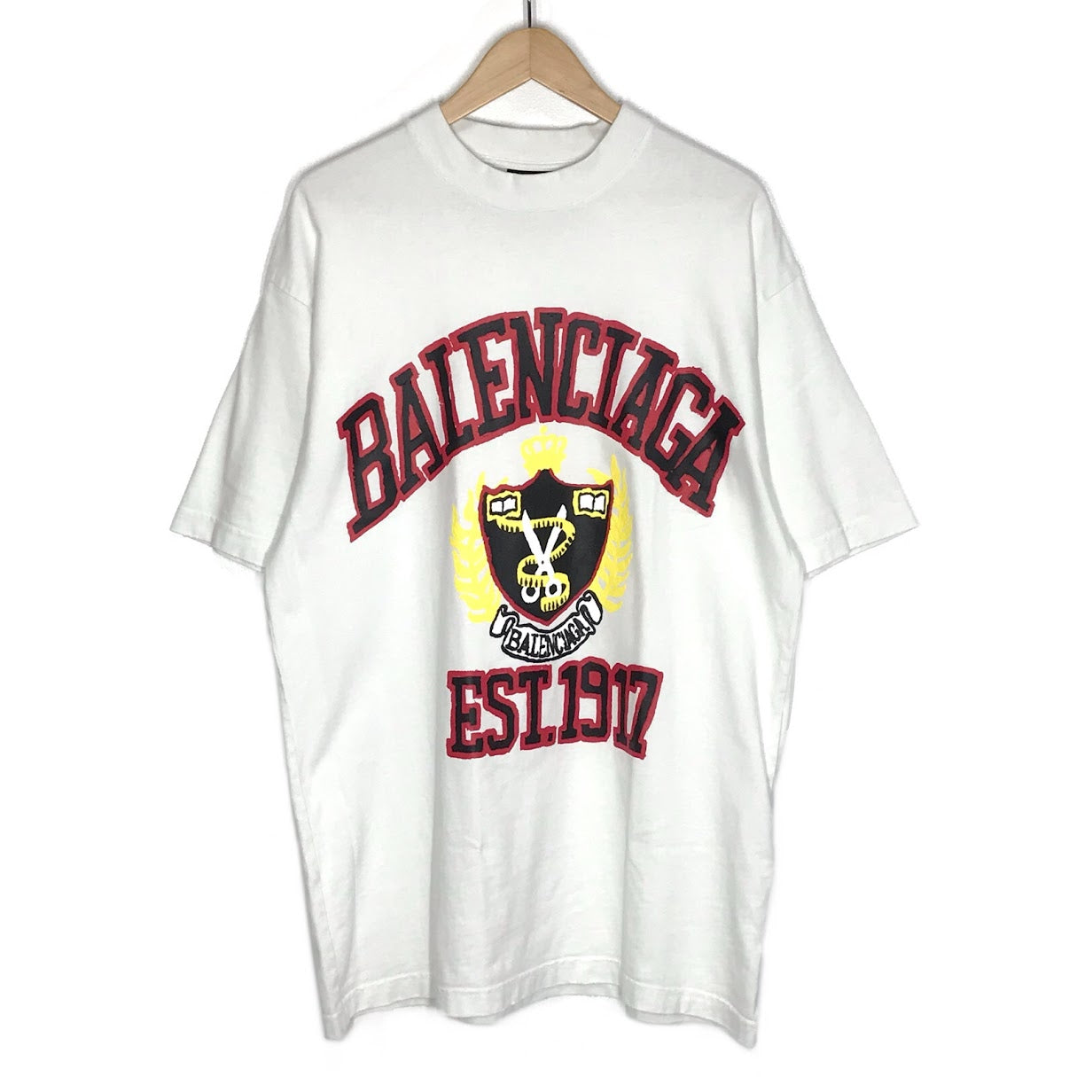 BALENCIAGA | バレンシアガ 23SS Diy College Tee 半袖Ｔシャツ 739784 T0VK1 ホワイト サイズ：XXS【倉吉店】
