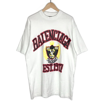 BALENCIAGA | バレンシアガ 23SS Diy College Tee 半袖Ｔシャツ 739784 T0VK1 ホワイト サイズ：XXS【倉吉店】