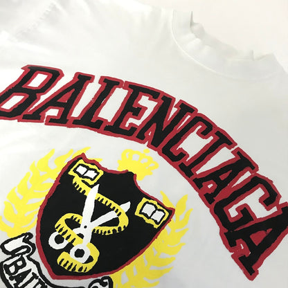 BALENCIAGA | バレンシアガ 23SS Diy College Tee 半袖Ｔシャツ 739784 T0VK1 ホワイト サイズ：XXS【倉吉店】