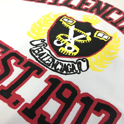 BALENCIAGA | バレンシアガ 23SS Diy College Tee 半袖Ｔシャツ 739784 T0VK1 ホワイト サイズ：XXS【倉吉店】