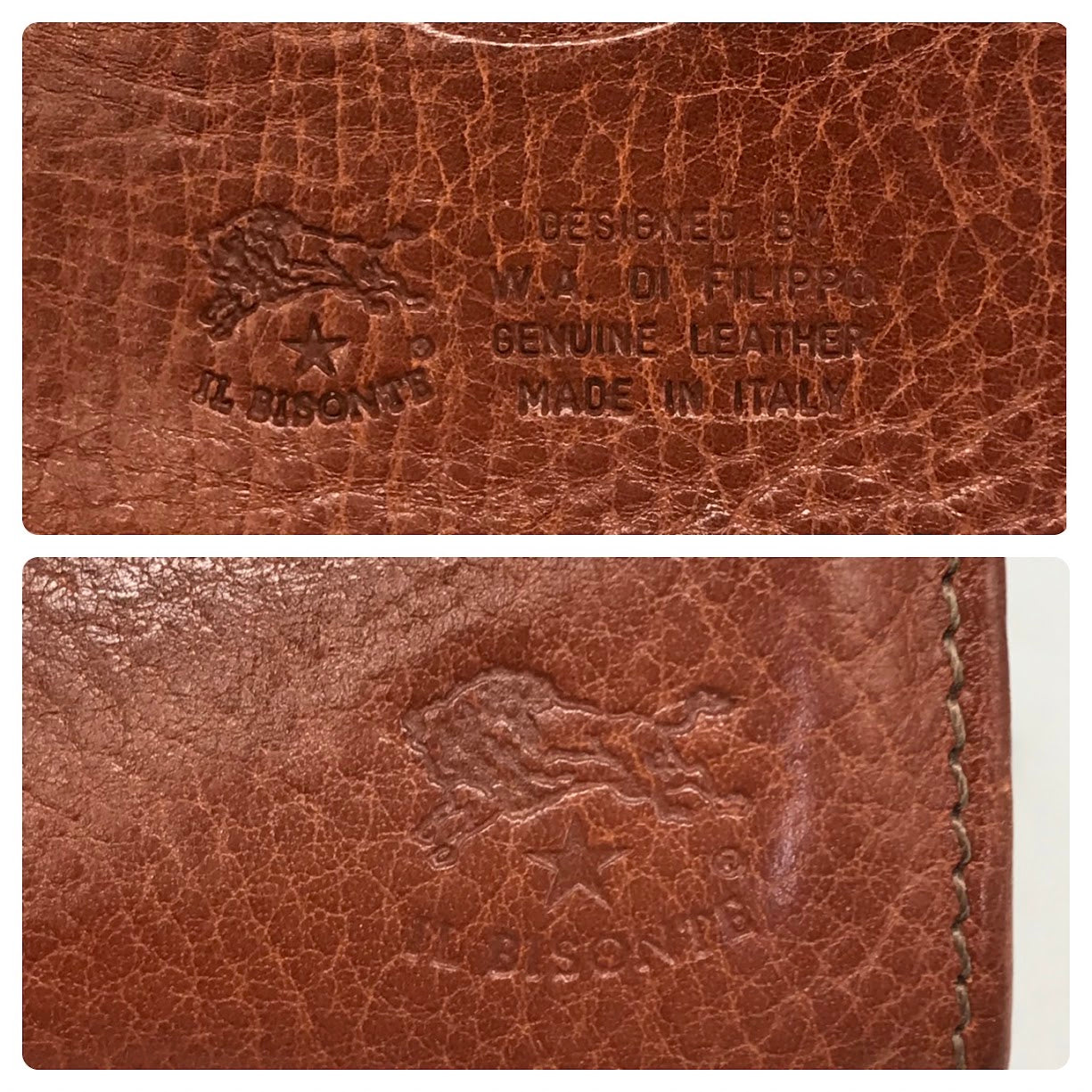 IL BISONTE | イルビゾンテ 二つ折り財布 C0487 ブラウン【倉吉店】【代金引換不可・日時指定不可】【ポスト投函】