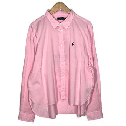 POLO RALPH LAUREN | ポロ・ラルフローレン バックプリント(ポニー) 長袖シャツ ピンク サイズ：XL【倉吉店】