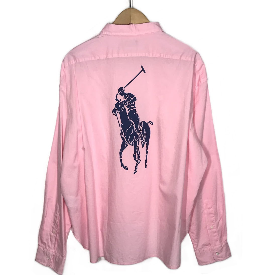 POLO RALPH LAUREN | ポロ・ラルフローレン バックプリント(ポニー) 長袖シャツ ピンク サイズ：XL【倉吉店】