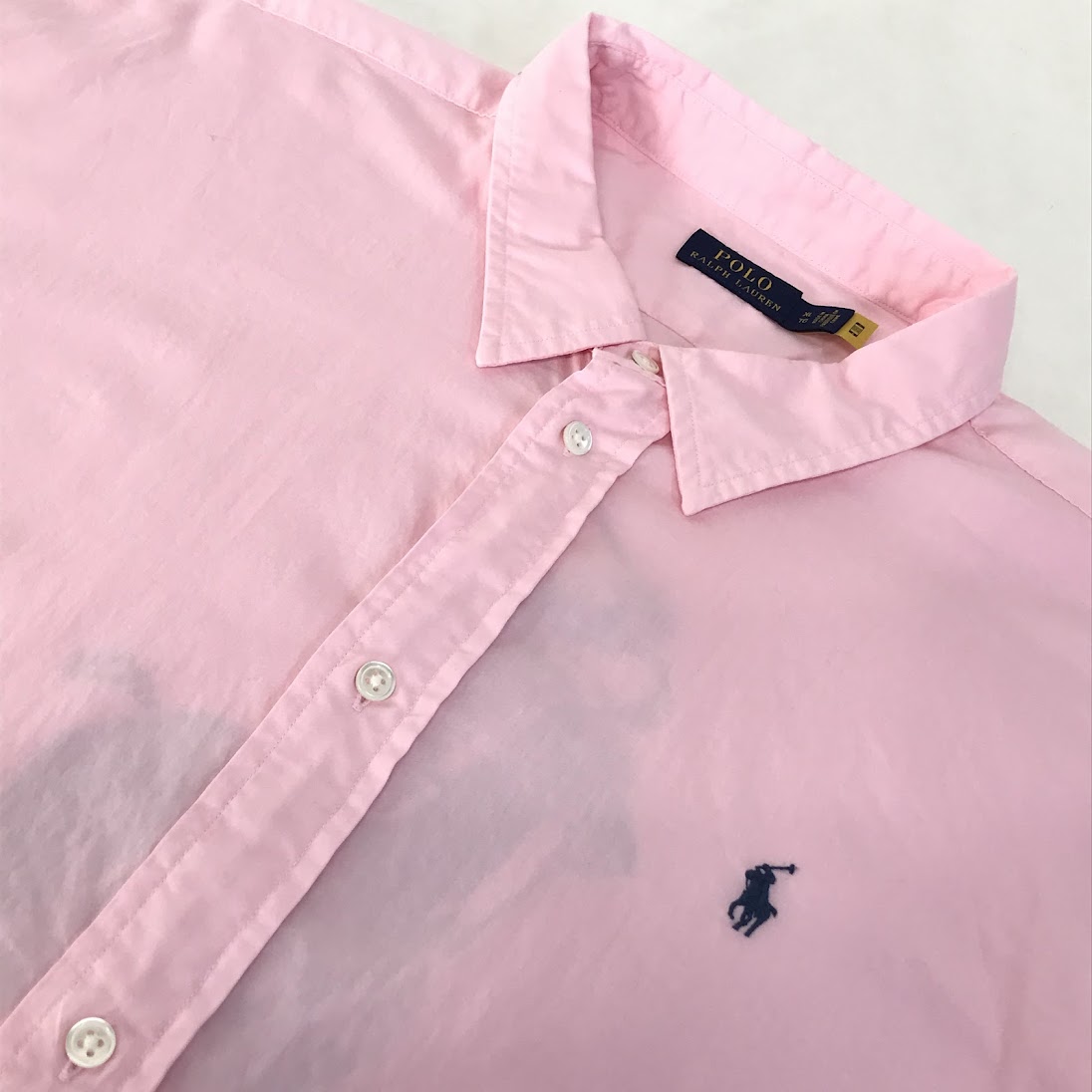 POLO RALPH LAUREN | ポロ・ラルフローレン バックプリント(ポニー) 長袖シャツ ピンク サイズ：XL【倉吉店】