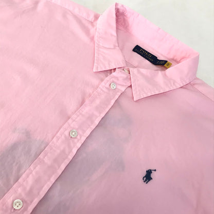 POLO RALPH LAUREN | ポロ・ラルフローレン バックプリント(ポニー) 長袖シャツ ピンク サイズ：XL【倉吉店】