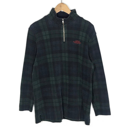 RALPH LAUREN | ラルフローレン 80s ハーフジップ 柄:チェック スウェット グリーン【倉吉店】