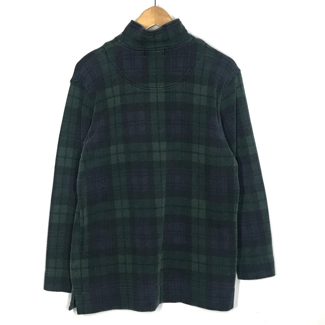 RALPH LAUREN | ラルフローレン 80s ハーフジップ 柄:チェック スウェット グリーン【倉吉店】