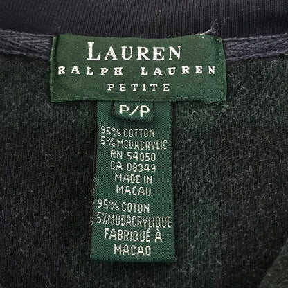RALPH LAUREN | ラルフローレン 80s ハーフジップ 柄:チェック スウェット グリーン【倉吉店】