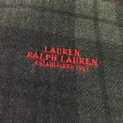 RALPH LAUREN | ラルフローレン 80s ハーフジップ 柄:チェック スウェット グリーン【倉吉店】
