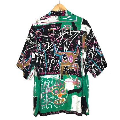 WACKOMARIA | ワコマリア ×JEAN-MICHEL BASQUIAT(ジャン＝ミシェル・バスキア ) S/S HAWAIIAN SHIRT (TYPE-5) シャツ半袖 総柄 半袖シャツ サイズ：L【倉吉店】