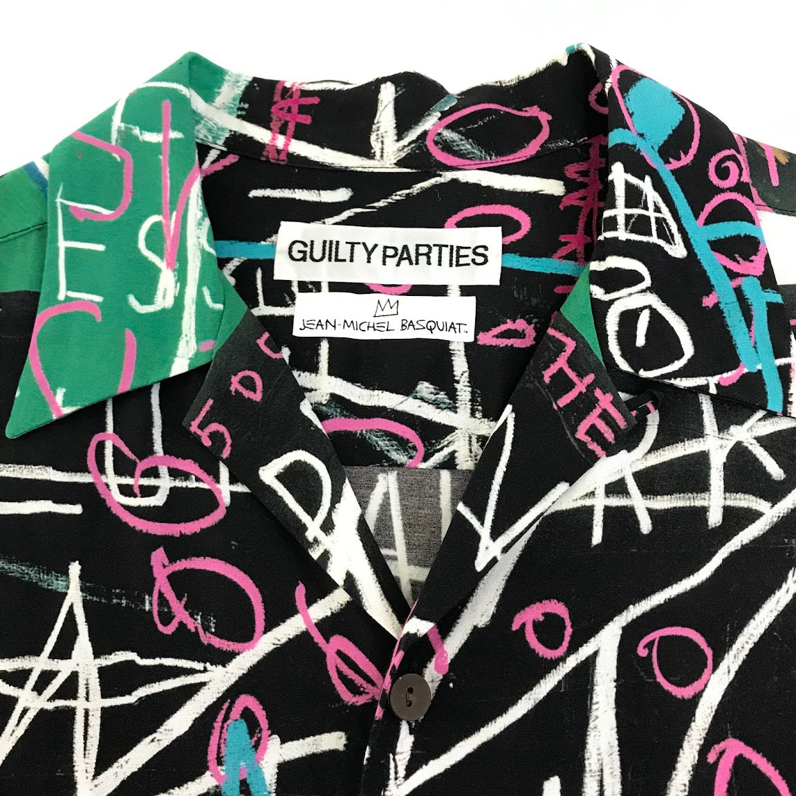 WACKOMARIA | ワコマリア ×JEAN-MICHEL BASQUIAT(ジャン＝ミシェル・バスキア ) S/S HAWAIIAN SHIRT (TYPE-5) シャツ半袖 総柄 半袖シャツ サイズ：L【倉吉店】