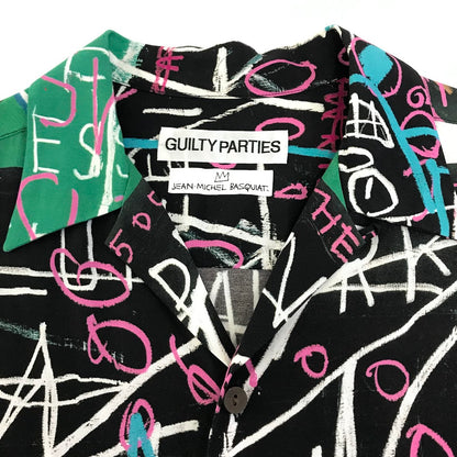 WACKOMARIA | ワコマリア ×JEAN-MICHEL BASQUIAT(ジャン＝ミシェル・バスキア ) S/S HAWAIIAN SHIRT (TYPE-5) シャツ半袖 総柄 半袖シャツ サイズ：L【倉吉店】