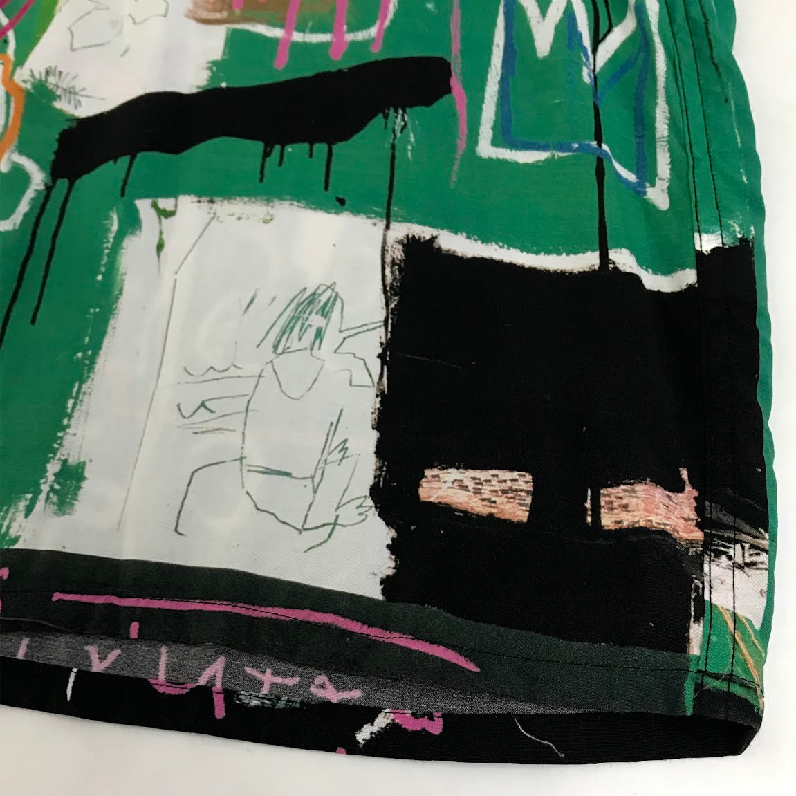 WACKOMARIA | ワコマリア ×JEAN-MICHEL BASQUIAT(ジャン＝ミシェル・バスキア ) S/S HAWAIIAN SHIRT (TYPE-5) シャツ半袖 総柄 半袖シャツ サイズ：L【倉吉店】