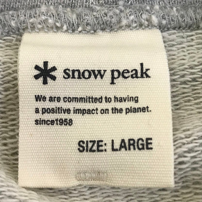 Snow Peak | スノーピークスノウピーク Recycled Cotton Pullover Hoodie プルオーバーパーカー パーカー SW-22SU402R グレー サイズ：L【倉吉店】