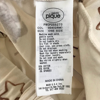 gelato pique | ジェラートピケ Steiff 総柄ロングパンツ パンツ PWCP255273 クリーム【倉吉店】