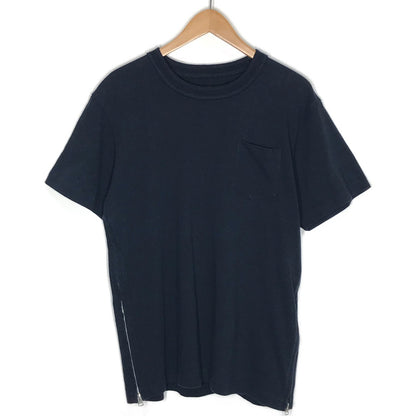 Sacai | サカイ SIDE ZIP COTTON T-SHIRT 半袖Ｔシャツ SCM-037 ダークネイビー サイズ：37【倉吉店】