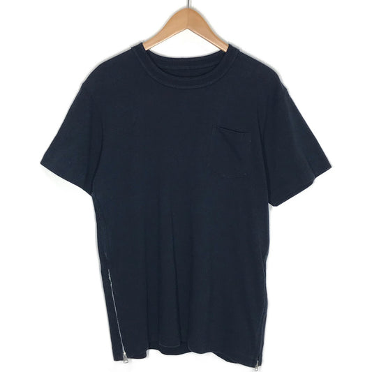 Sacai | サカイ SIDE ZIP COTTON T-SHIRT 半袖Ｔシャツ SCM-037 ダークネイビー サイズ：37【倉吉店】