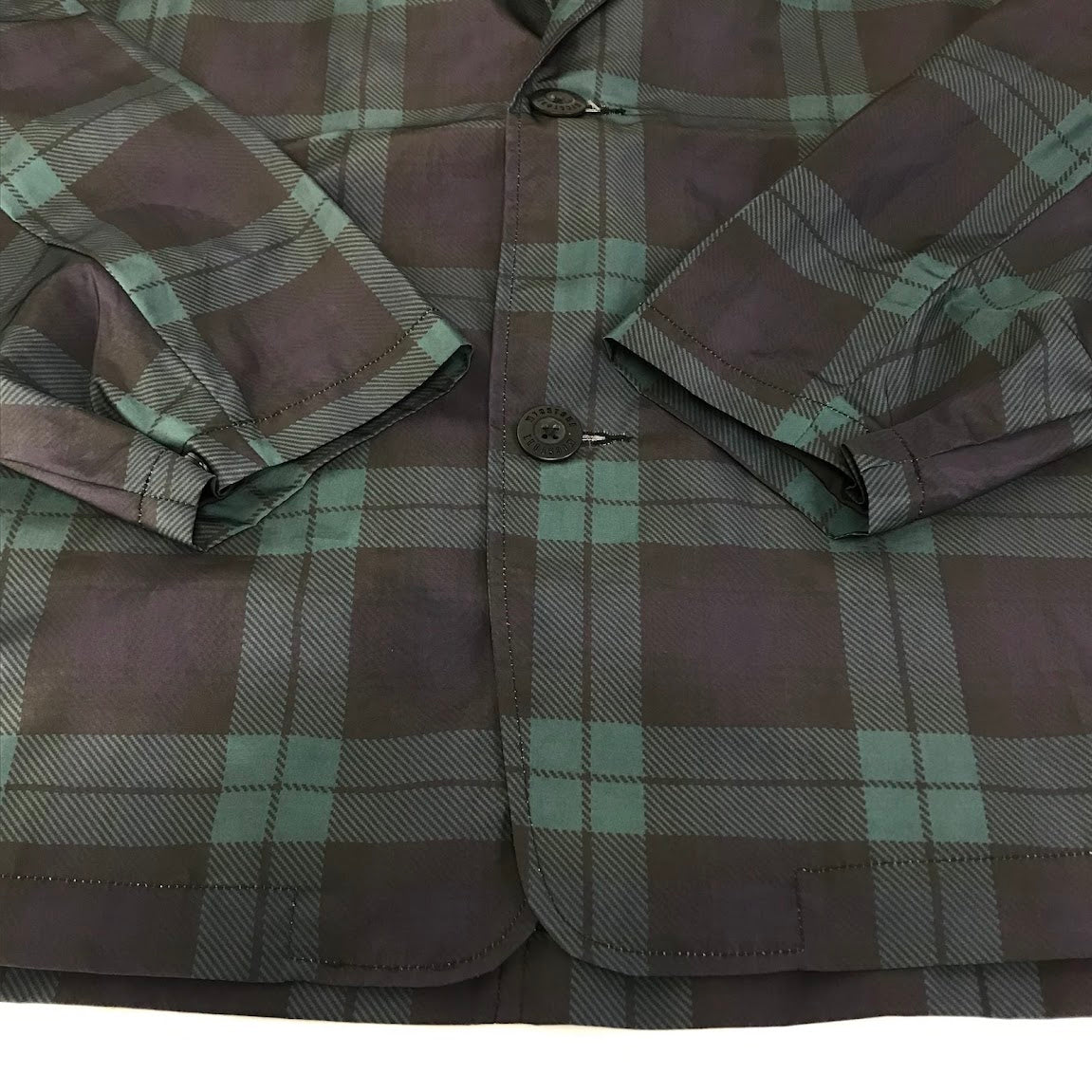 MFC STORE | エムエフシーストアー WASHER NYLON WIDE TAILORED JACKET チェック柄 テーラードジャケット グリーン サイズ：M【倉吉店】
