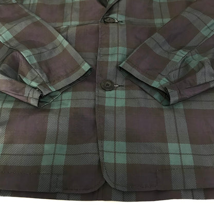 MFC STORE | エムエフシーストアー WASHER NYLON WIDE TAILORED JACKET チェック柄 テーラードジャケット グリーン サイズ：M【倉吉店】