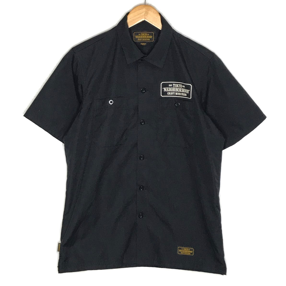 NEIGHBORHOOD | ネイバーフッド CLASSIC WORK / EC-SHIRT.SS 半袖シャツ 171TSNH-SHM02 ブラック サイズ：M【倉吉店】