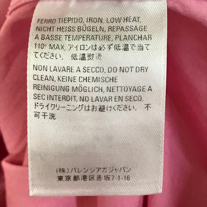 BALENCIAGA | バレンシアガ バックロゴプリントシャツ 長袖シャツ 556878 TEM09 ピンク サイズ：38【倉吉店】