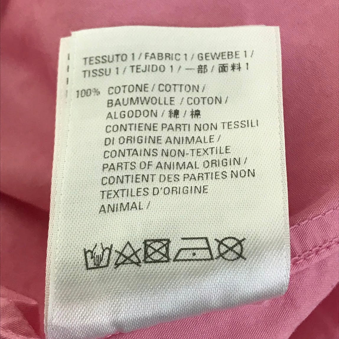 BALENCIAGA | バレンシアガ バックロゴプリントシャツ 長袖シャツ 556878 TEM09 ピンク サイズ：38【倉吉店】