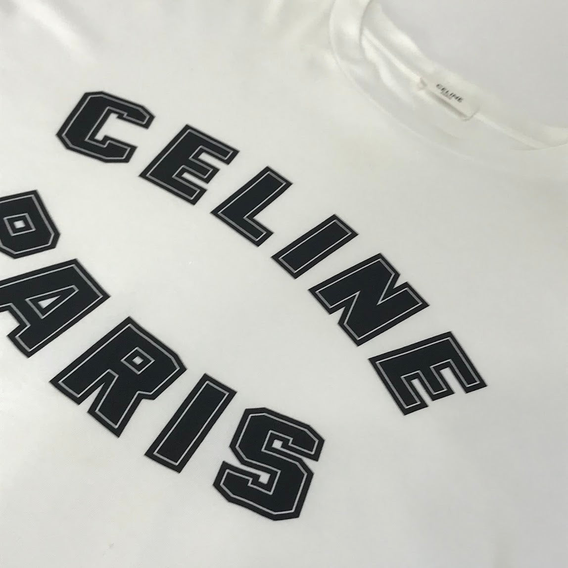 CELINE | セリーヌ 24SS PARIS ルーズ Tee 半袖Ｔシャツ 2X84N671Q ホワイト サイズ：M【倉吉店】