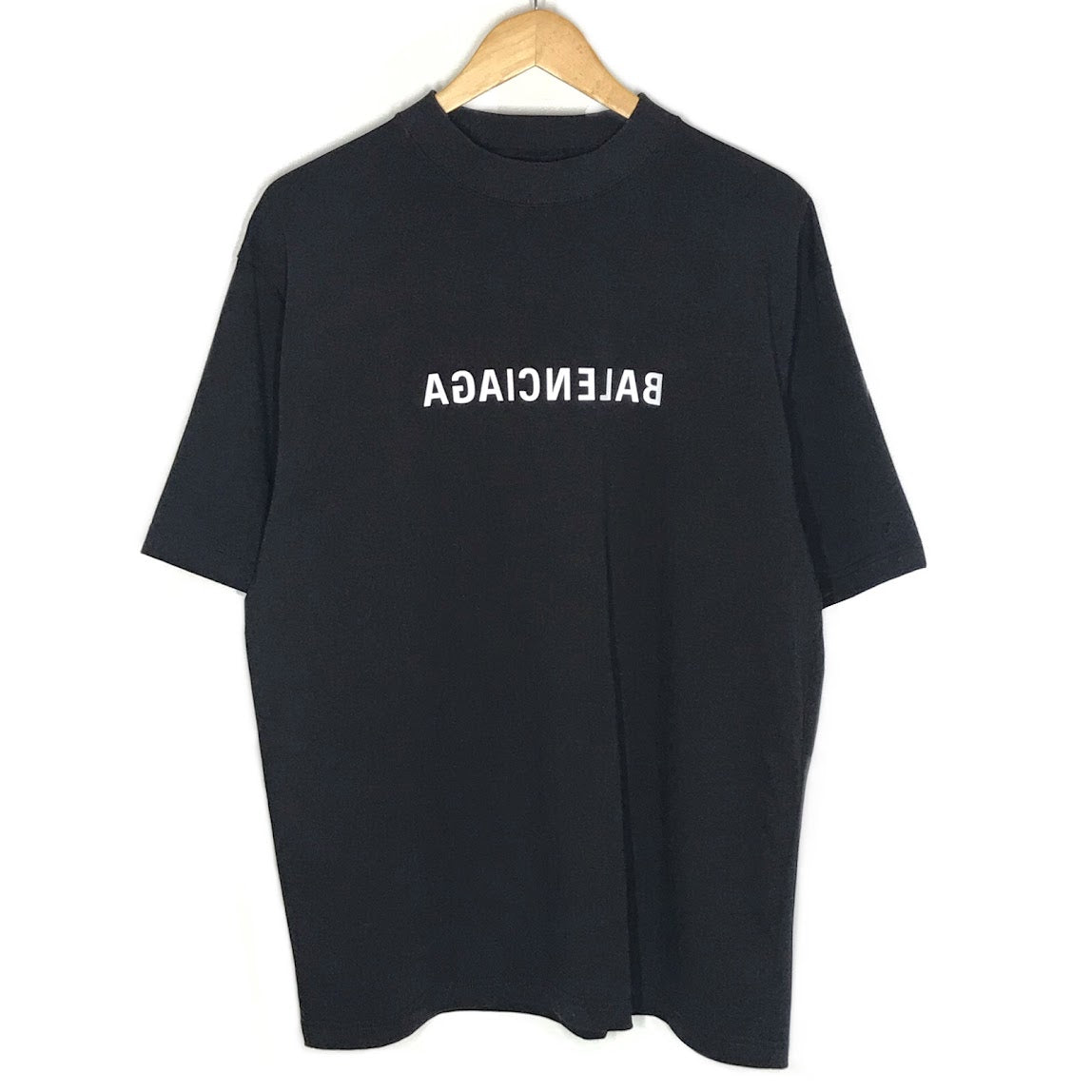 BALENCIAGA | バレンシアガ MIRROR LOGO T-SHIRT 半袖Ｔシャツ 764235 TNVR2 ブラック サイズ：S【倉吉店】