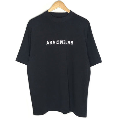 BALENCIAGA | バレンシアガ MIRROR LOGO T-SHIRT 半袖Ｔシャツ 764235 TNVR2 ブラック サイズ：S【倉吉店】