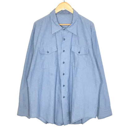 MILITARY衣料 | ミリタリーイリョウ UTILITY SHIRT 長袖シャツ 8405-01-074-4911 ブルー サイズ：XL【倉吉店】