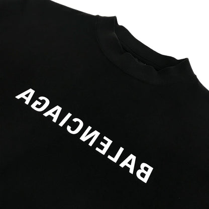 BALENCIAGA | バレンシアガ MIRROR LOGO T-SHIRT 半袖Ｔシャツ 764235 TNVR2 ブラック サイズ：S【倉吉店】
