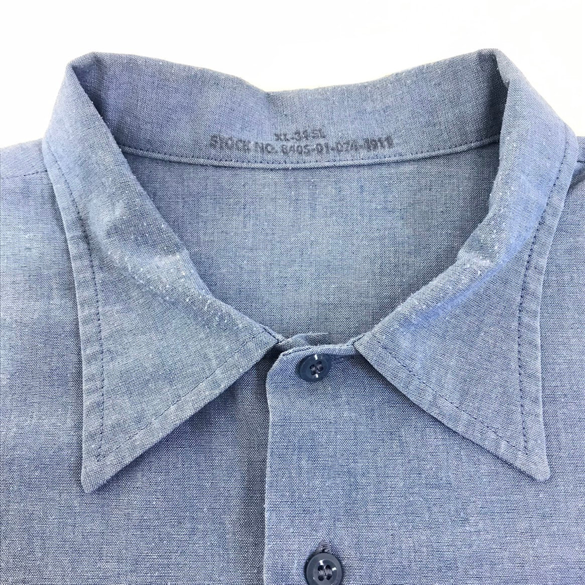 MILITARY衣料 | ミリタリーイリョウ UTILITY SHIRT 長袖シャツ 8405-01-074-4911 ブルー サイズ：XL【倉吉店】