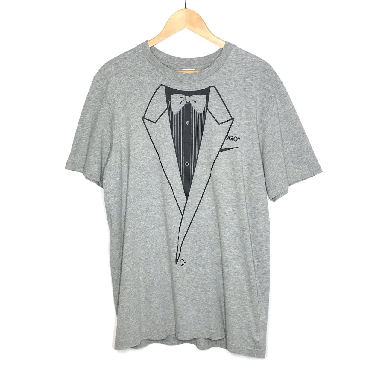 NIKE | ナイキ ×OFF WHITE(オフホワイト) NRG A6 TEE 半袖Ｔシャツ BQ0827-063 グレー サイズ：M【倉吉店】