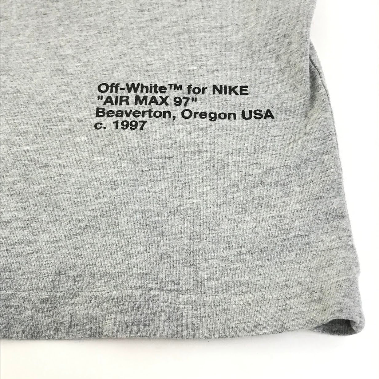 NIKE | ナイキ ×OFF WHITE(オフホワイト) NRG A6 TEE 半袖Ｔシャツ BQ0827-063 グレー サイズ：M【倉吉店】