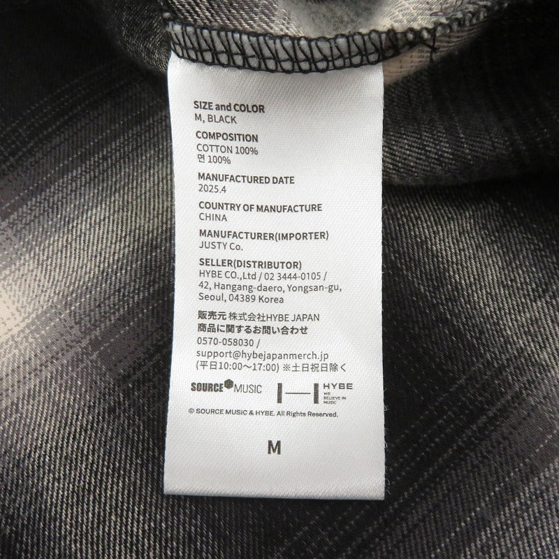 le sserafim 長袖シャツ ブラック サイズ：M【瀬戸大橋店】