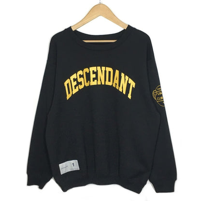 DESCENDANT | ディセンダント TEAM CREW NECK SWEATSHIRT スウェット 212ATDS-CSM07S ブラック サイズ：1【倉吉店】