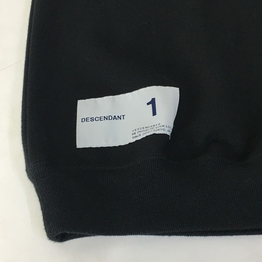 DESCENDANT | ディセンダント TEAM CREW NECK SWEATSHIRT スウェット 212ATDS-CSM07S ブラック サイズ：1【倉吉店】