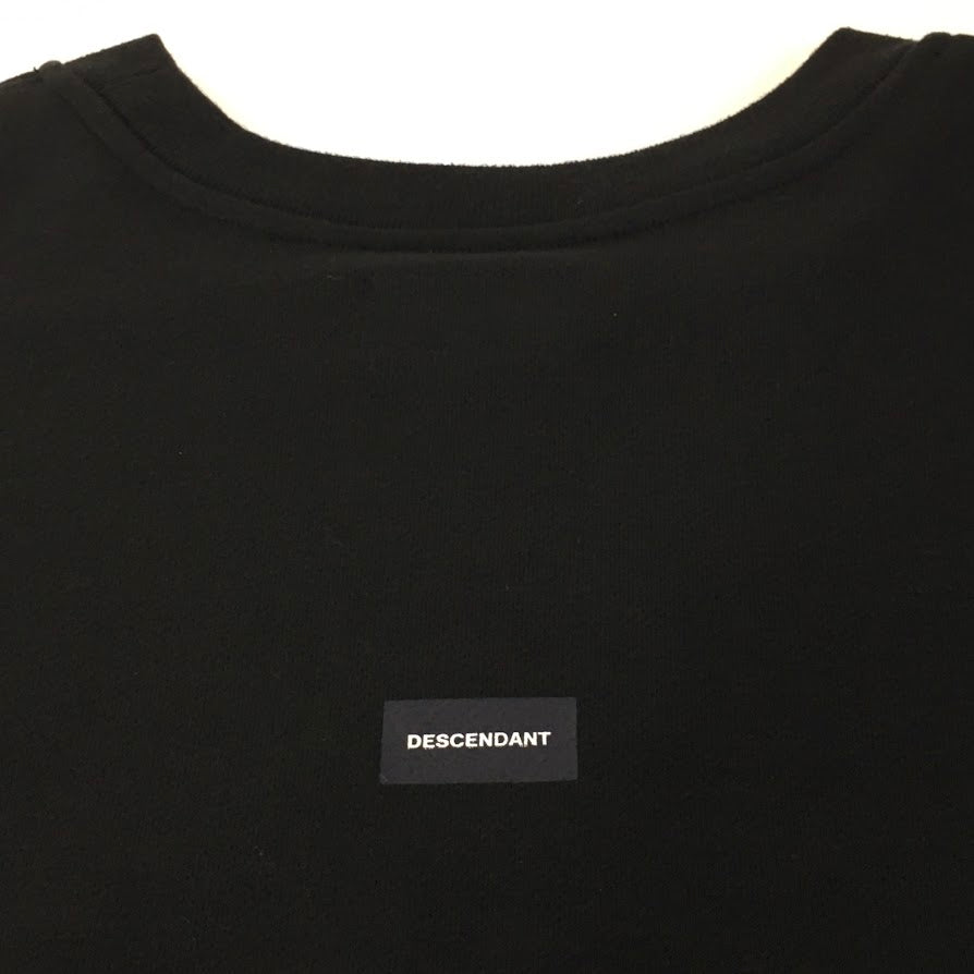 DESCENDANT | ディセンダント TEAM CREW NECK SWEATSHIRT スウェット 212ATDS-CSM07S ブラック サイズ：1【倉吉店】
