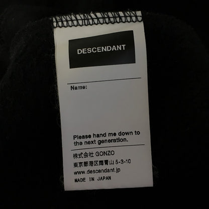 DESCENDANT | ディセンダント TEAM CREW NECK SWEATSHIRT スウェット 212ATDS-CSM07S ブラック サイズ：1【倉吉店】
