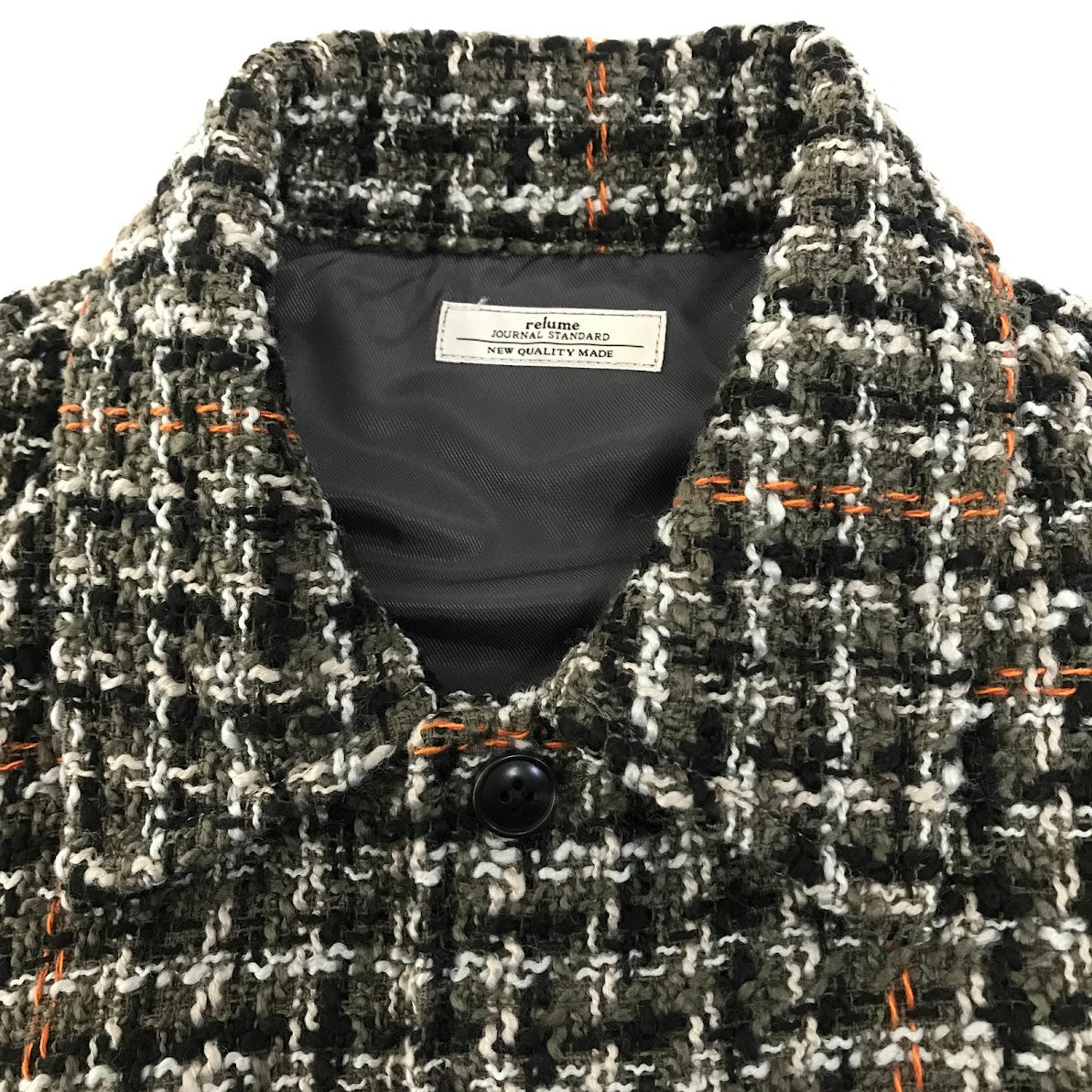JOURNAL STANDARD relume | ジャーナルスタンダード　レリューム ループ ツイードチェック CPO その他アウター 25-011-464-1200-3-0 サイズ：L【倉吉店】