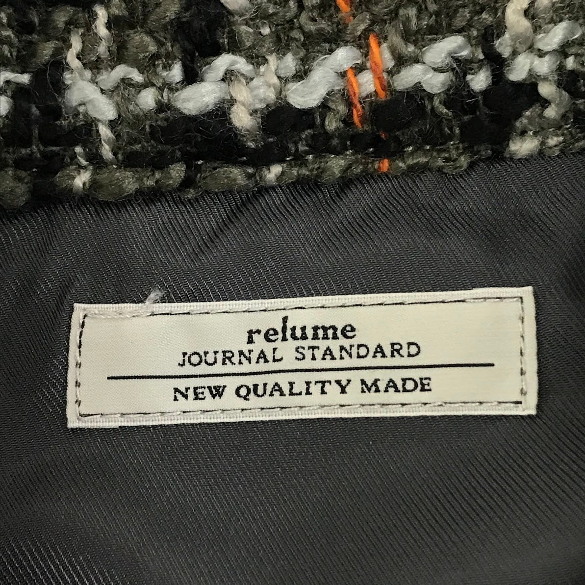 JOURNAL STANDARD relume | ジャーナルスタンダード　レリューム ループ ツイードチェック CPO その他アウター 25-011-464-1200-3-0 サイズ：L【倉吉店】