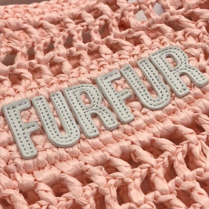 furfur | ファーファー ラフィアロゴトートバッグ 2wayバッグ トートバッグ RWGB252504 ピンク【倉吉店】