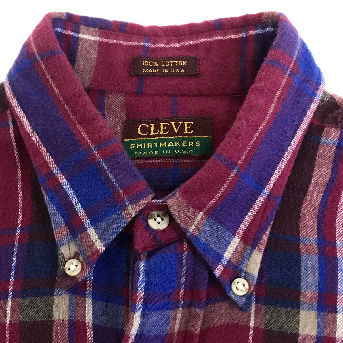 CLEVE｜クリーブ チェック柄 ネルシャツ 長袖シャツ サイズ：M【倉吉店】