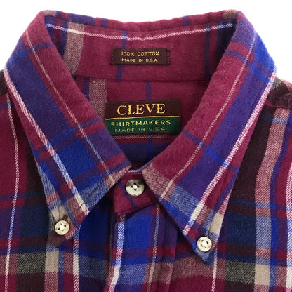 CLEVE｜クリーブ チェック柄 ネルシャツ 長袖シャツ サイズ：M【倉吉店】