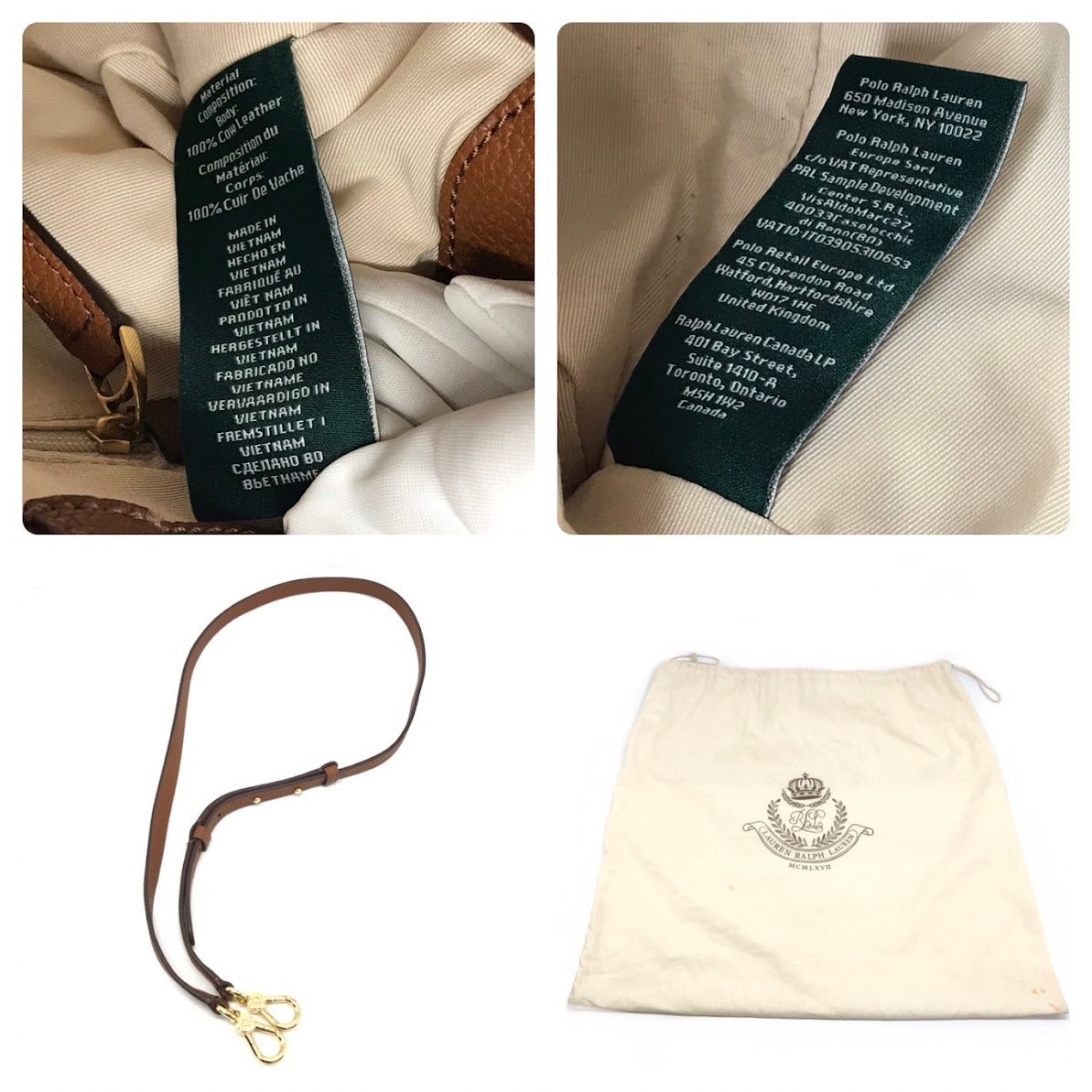 RALPH LAUREN | ラルフローレン カウレザー その他バッグ IT03905310653 ブラウン【倉吉店】