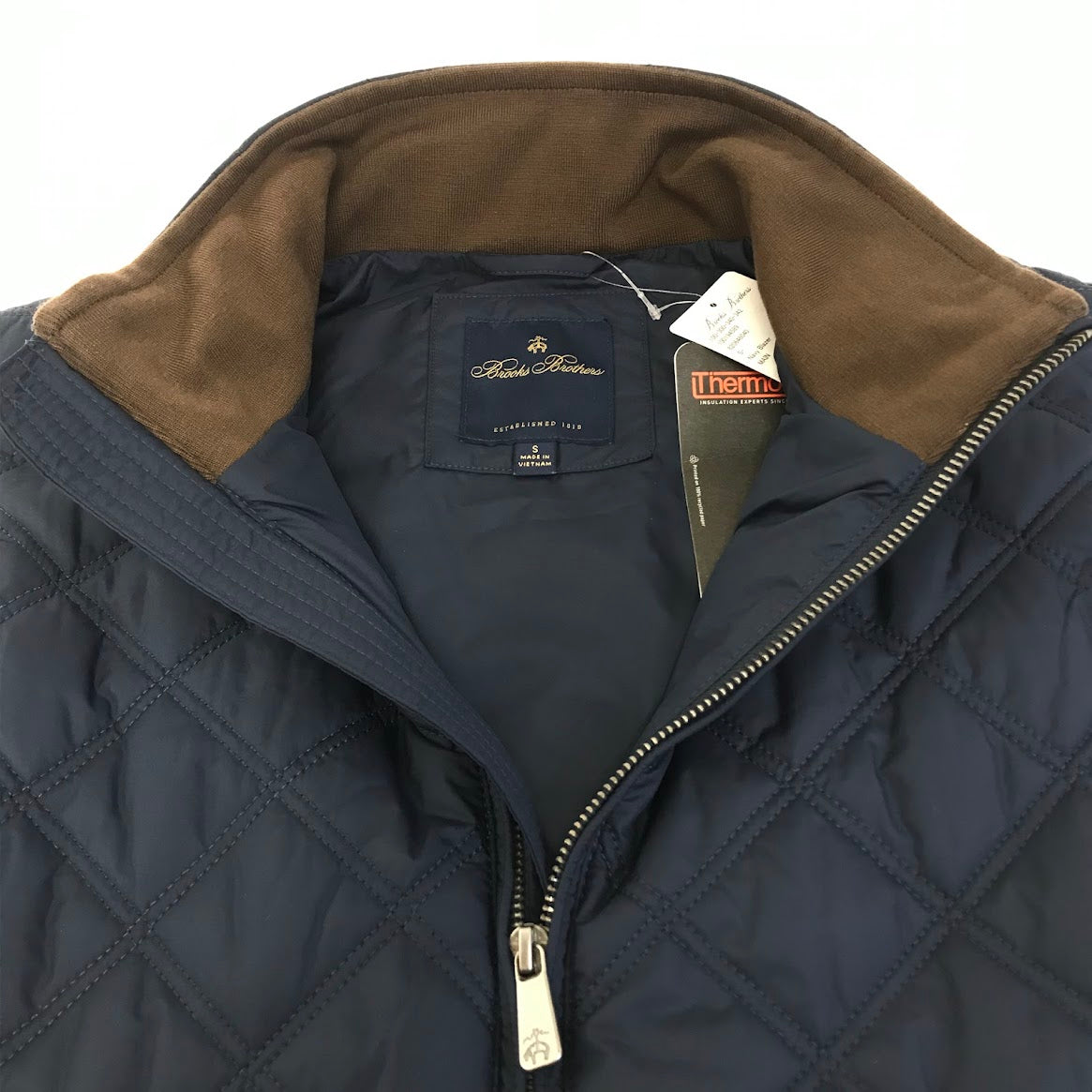 Brooks Brothers | ブルックスブラザーズ モックネックキルティングベスト 中綿ベスト 100194589 ネイビー サイズ：S【倉吉店】
